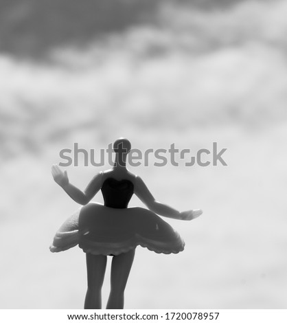 ballerina doll without head. Conceptual photo.
