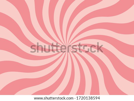 Abstract striped pattern. Pop art background. Pink candy background. Whirlpool background. Twisted background. Swirl pattern. Lollipop pattern.