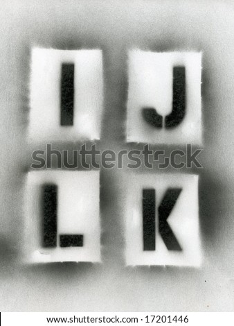 spray painted stencils Royalty-Free Stock Photo #17201446
