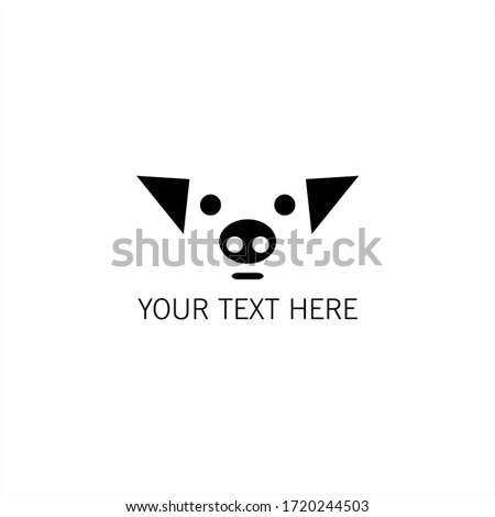 animal face design for logo store or product or club