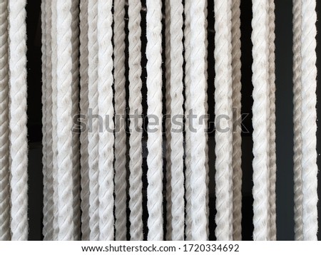 A pattern of white string
