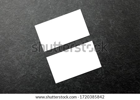 Business Card Mockup with Light Effect Texture Background