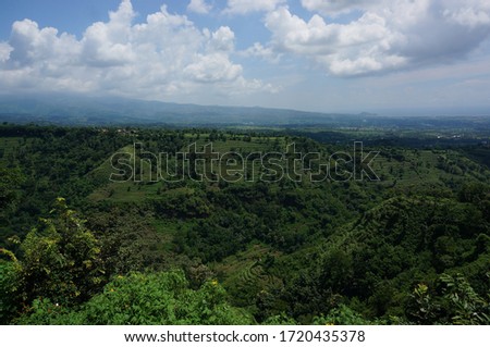 valley and forest landscapes seen from the hills