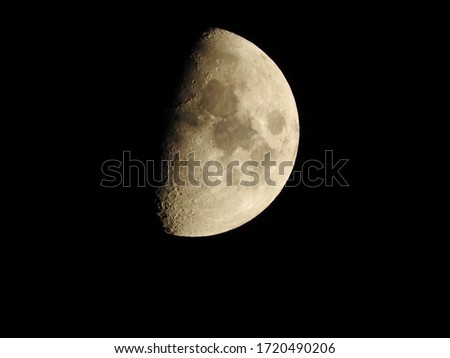 Moon picture; close-up,  Nightsky