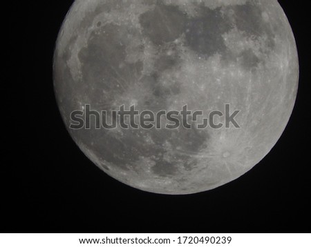 Moon picture; close-up,, Nightsky