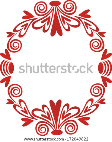 Valentines day card romantic pattern background vector illustration