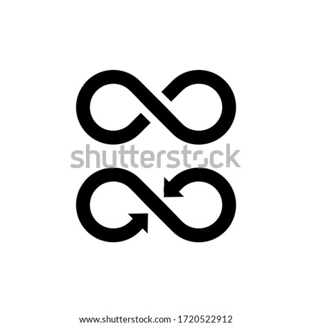 Infinity Symbol Logo. Vector Illustration Royalty-Free Stock Photo #1720522912