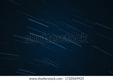 Star trail photography at night
