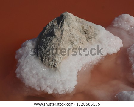 Salt rock formation in Mexico