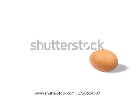 Chicken egg, isolated on white background, with clipping path