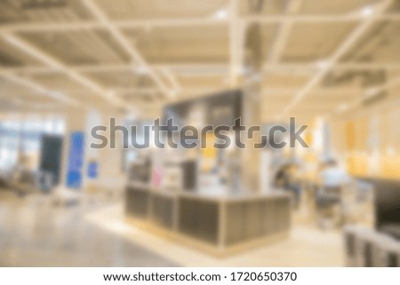 Abstract blurred coffee shop for background