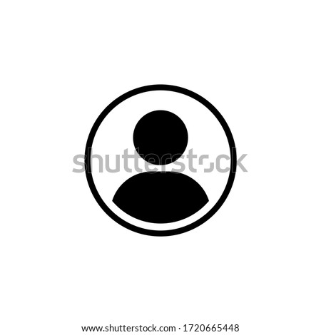 User icon vector in trendy flat design Royalty-Free Stock Photo #1720665448