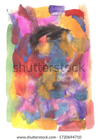 Multi color abstract, art decorative watercolor hand painted for wallpaper banner poster packaging texture background