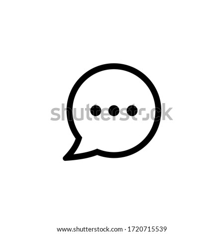 Comment icon vector. Chat, conversation icon symbol Royalty-Free Stock Photo #1720715539