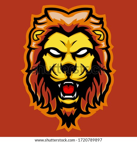 Angry Lion Esport Mascot Logo