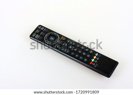 Remote controller on white background.
