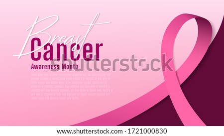 breast cancer awareness banner. vector illustration