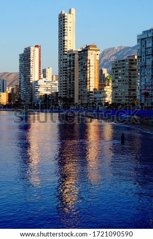 Pictures of life on the beaches of Benidorm