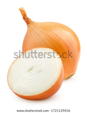onion, isolated on white background, clipping path, full depth of field Royalty-Free Stock Photo #1721129656