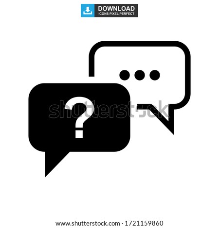 question support icon or logo isolated sign symbol vector illustration - high quality black style vector icons
 Royalty-Free Stock Photo #1721159860