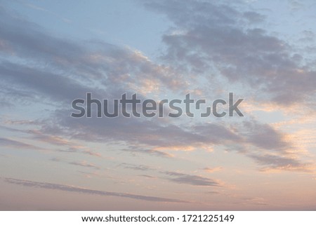 Natural background. Twilight beautiful sky. Twilight colorful sky and cloud with sunlight shine behind background