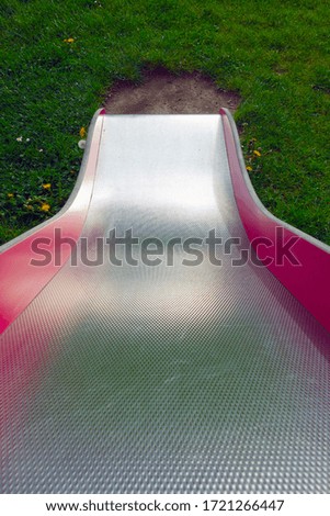 Children's slide for children to play with in the park