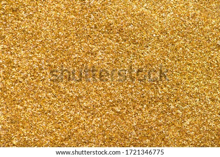 Close up cropped flat lay flatlay picture photo image of foil gold glitter texture  background