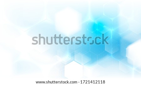 Health care and science medical innovation concept. Abstract geometric futuristic technology background