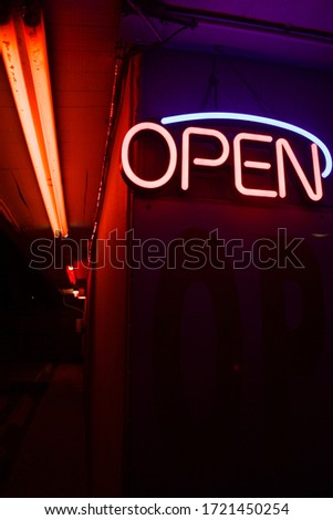 Neon Open sign for online businesses