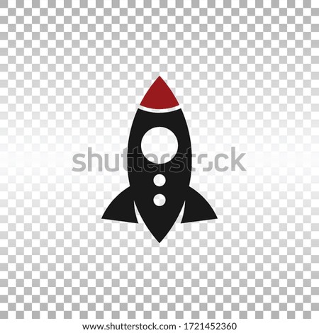 rocket advance concept technology launching vector logo design