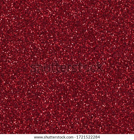Elegant red contrast glitter, sparkle confetti texture.  Christmas abstract background. Ideal seamless pattern, tile ready.