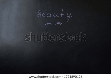 Background for beauty services. Eyelash pattern