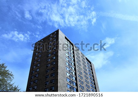 Architectual photo in an urban area in Bronx County New York