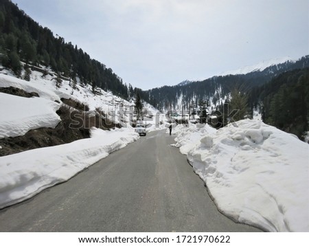 Snow covered mountain Of Bhaderwah district in India

