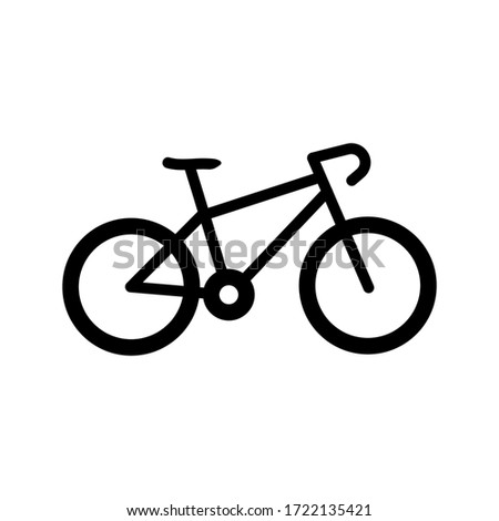 Bike icon vector logo template. simple icon. on white background