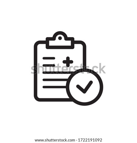 medical report icon vector symbol template Royalty-Free Stock Photo #1722191092