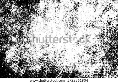 Grunge black and white texture. Pattern of an old worn surface. Dirty city background Royalty-Free Stock Photo #1722261904