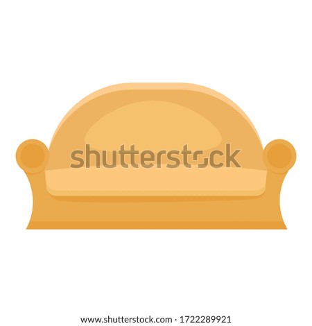 Old room sofa icon. Cartoon of old room sofa vector icon for web design isolated on white background