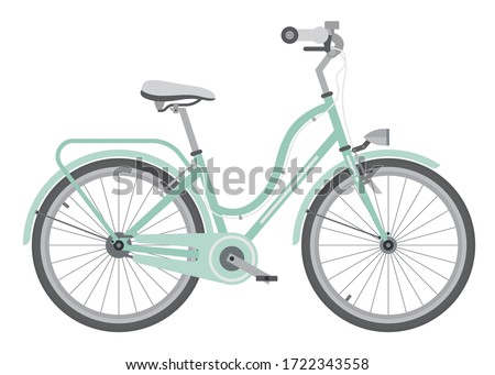 Bicycle element. Bicycle poster. Realistic picture. Vector illustration image.