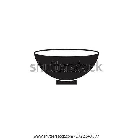 bowl icon vector sign symbol isolated
