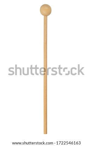 Wooden mallet isolated on white background Royalty-Free Stock Photo #1722546163