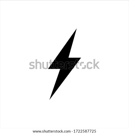 Lightning Electric Icon Vector Illustration Royalty-Free Stock Photo #1722587725