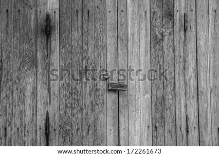 old wood wall. black and white