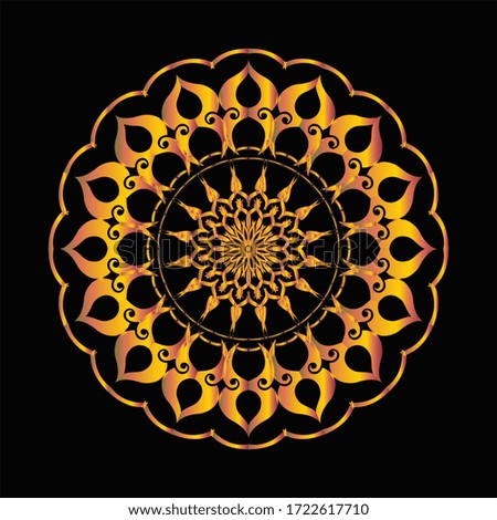Mandala Graphic design for art, illustration,Henna, Mehndi, tattoo, decoration. Decorative ornament in ethnic oriental style. Coloring book page and any other kind of design