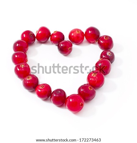 cranberry isolated on white background  