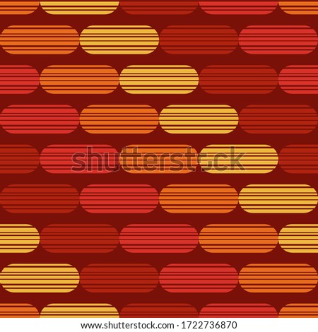 The design of the striped rectangles. Ethnic boho ornament. Seamless background. Tribal motif. Vector illustration for web design or print.