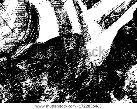 Abstract monochrome background of ink spots. Grunge texture black and white