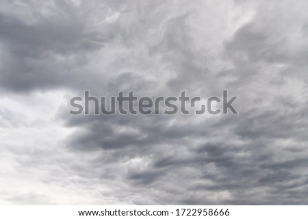 Cloudy sky. Dramatic gray and white clouds in the sky Royalty-Free Stock Photo #1722958666
