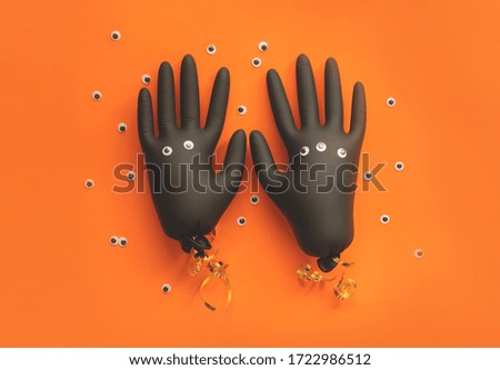 quarantine ideas step by step instructions to make halloween monsters of latex gloves stage 2
