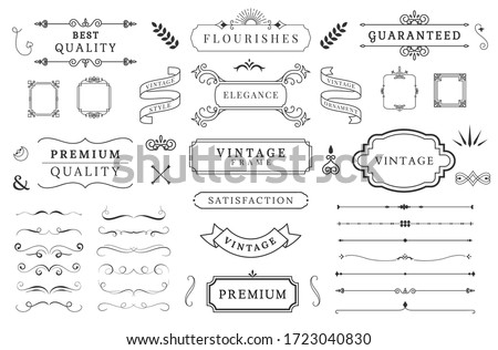 Variety of cute decoration elements